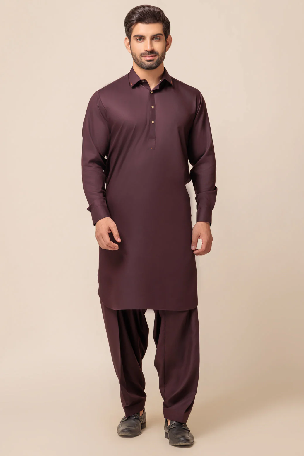 MAROON-BLENDED-SHALWAR SUIT - (GSSW23-084) - Image 3