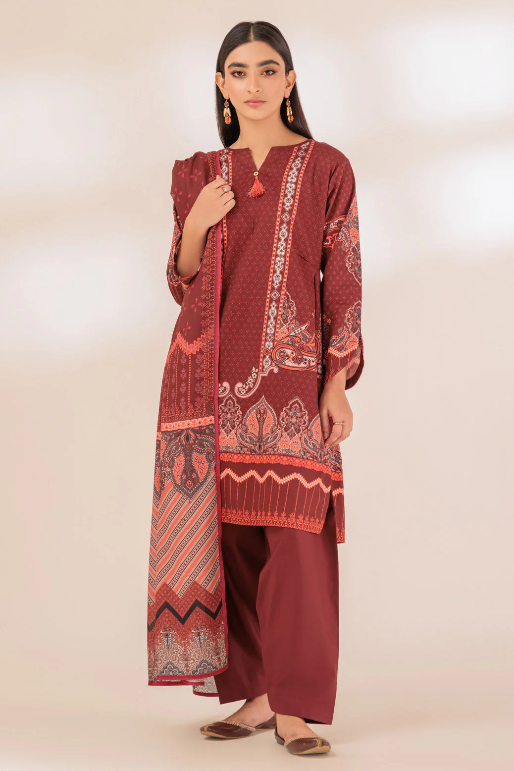 MAROON-CORDUROY-3 PIECE (PWS6233P20) - Image 4