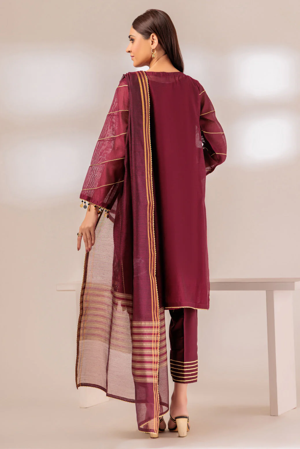MAROON-COTTON-3 PIECE (BS4H223P06) - Image 5