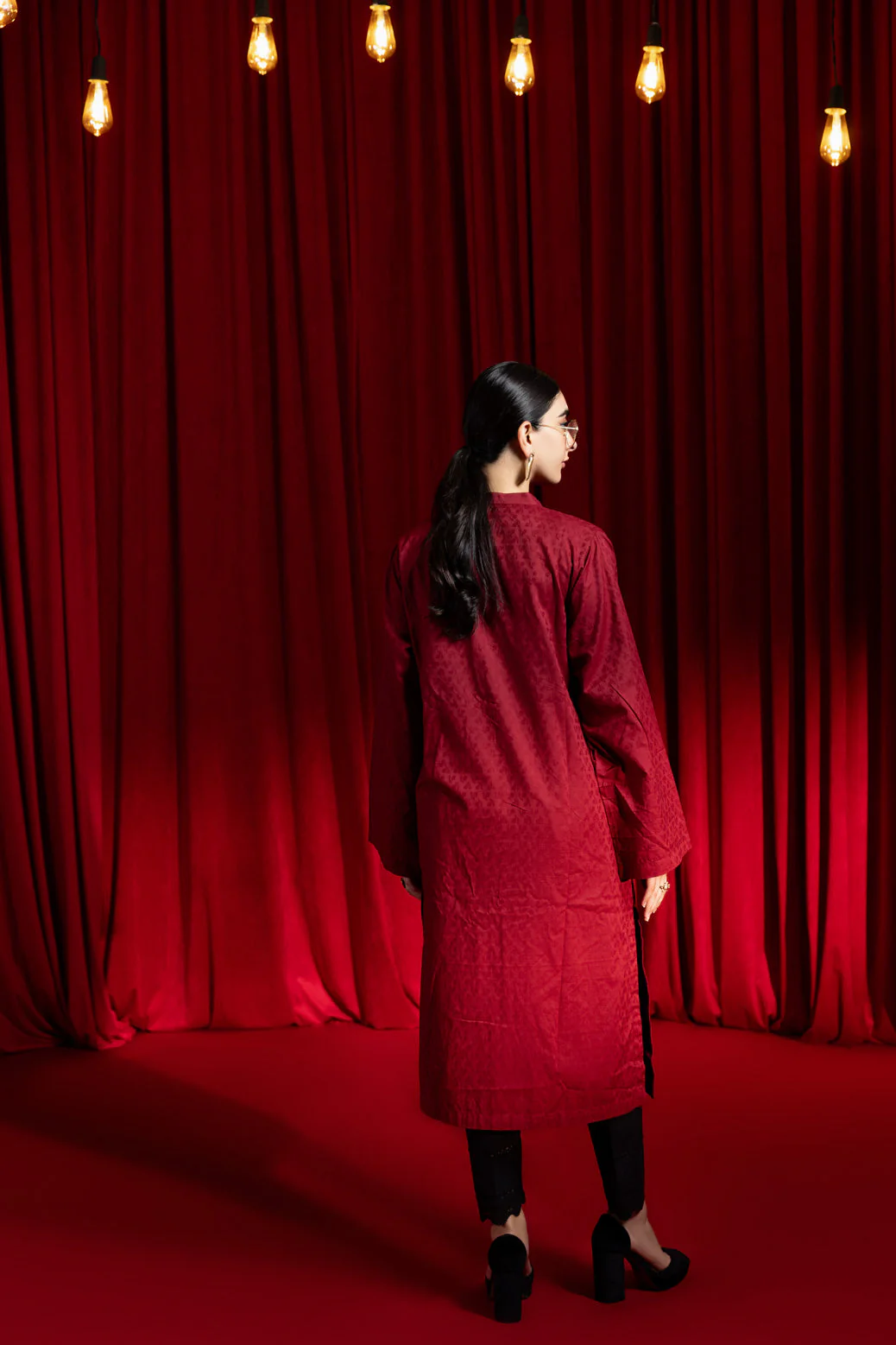 MAROON-JACQUARD-1 PIECE (PWS6241P17) - Image 5