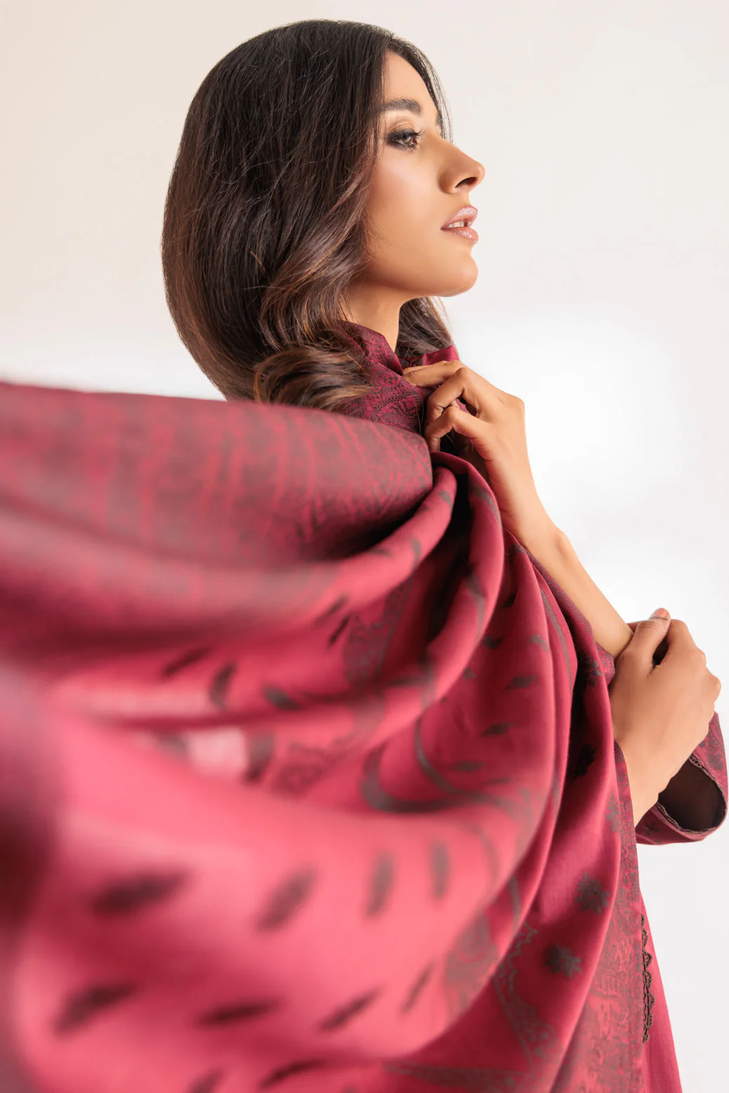 MAROON-JACQUARD-3 PIECE (SJ1243P13) - Image 4