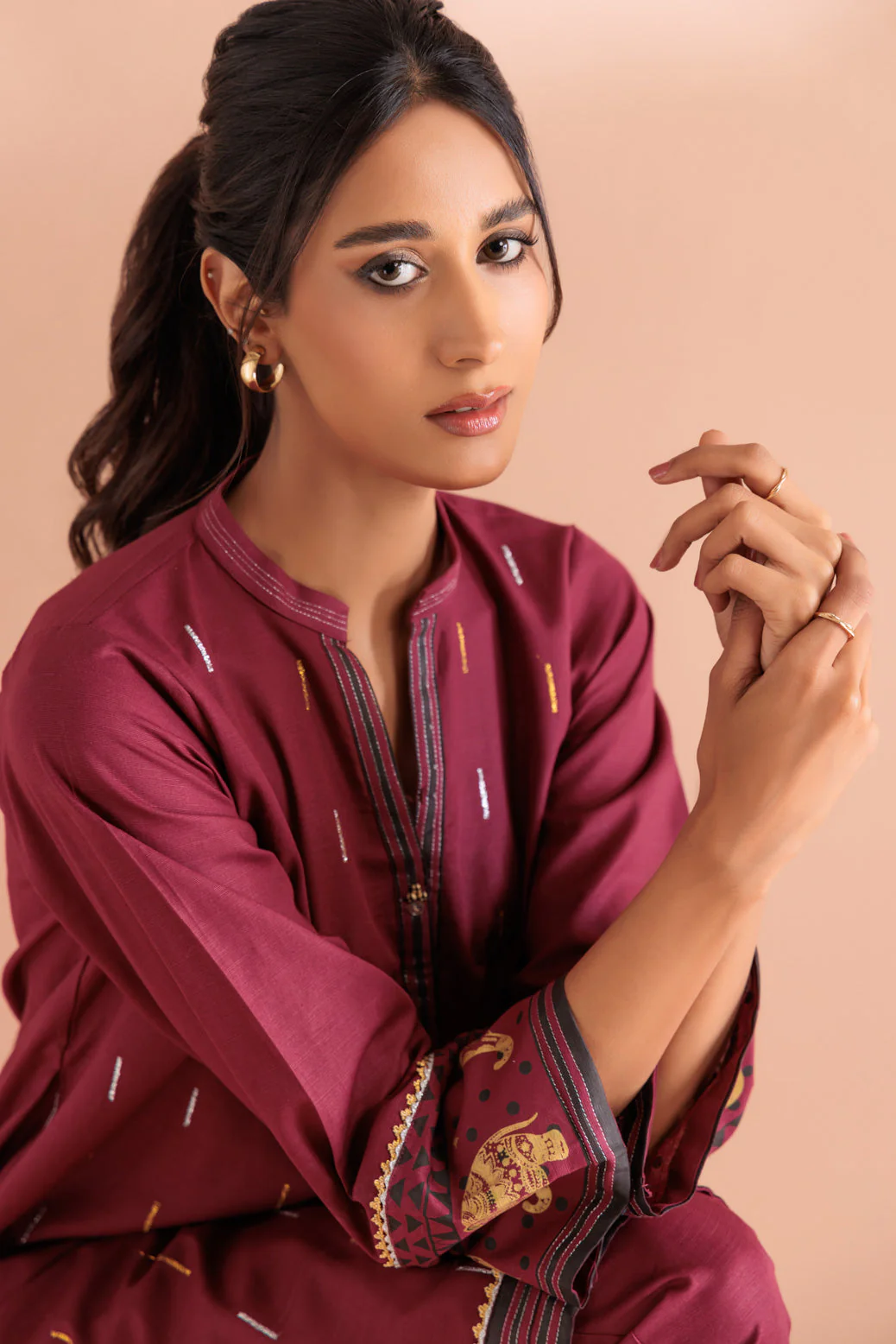 MAROON-KHADDAR-2 PIECE (WS6232P15) - Image 2