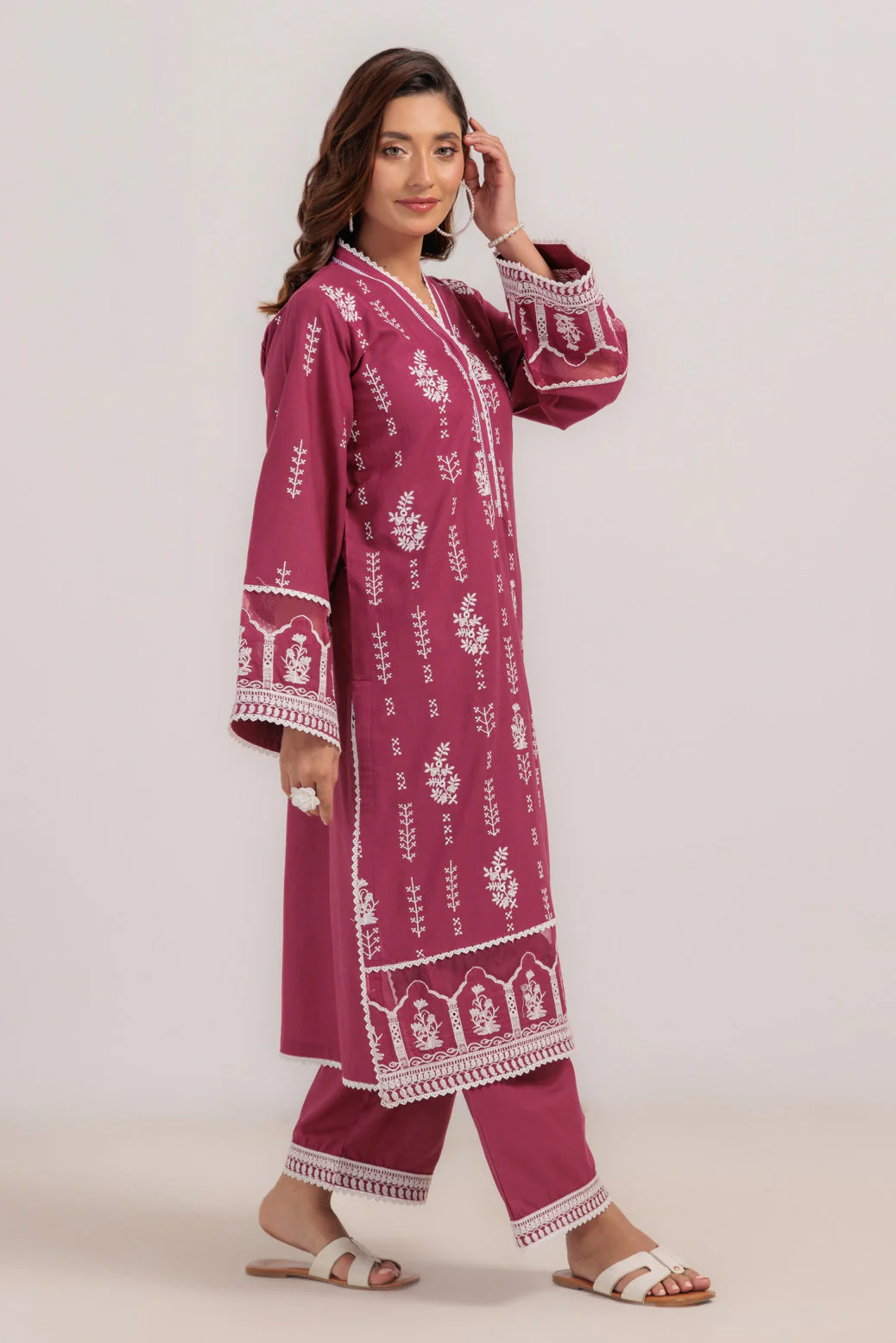 MAROON-KHADDAR-2 PIECE (WS6242P05) - Image 2