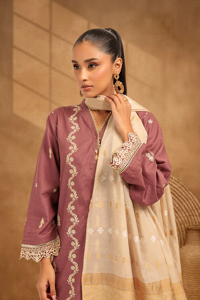 MAROON-KHADDAR-3 PIECE (WS6243P21) - Image 3