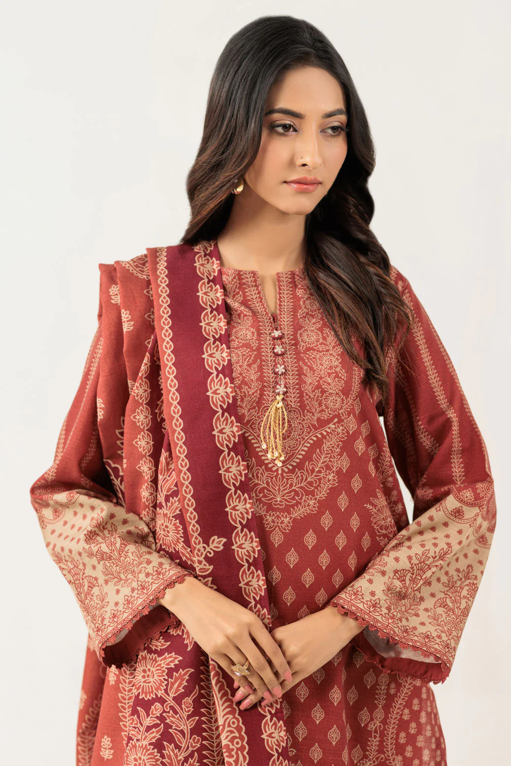 MAROON-KHADDAR-3 PIECE (WS6243P97) - Image 3