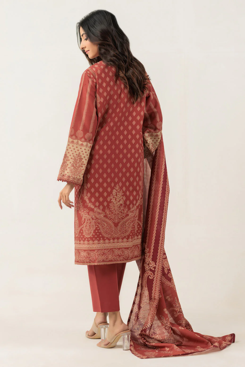 MAROON-KHADDAR-3 PIECE (WS6243P97) - Image 5