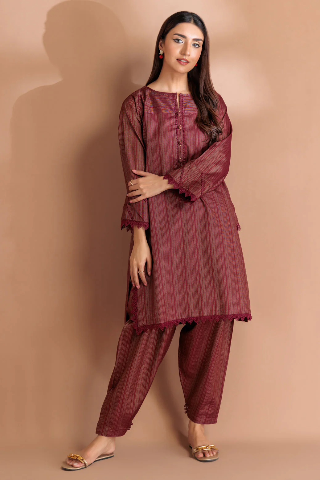 MAROON-LAWN-2 PIECE (SRLS232P50) - Image 3