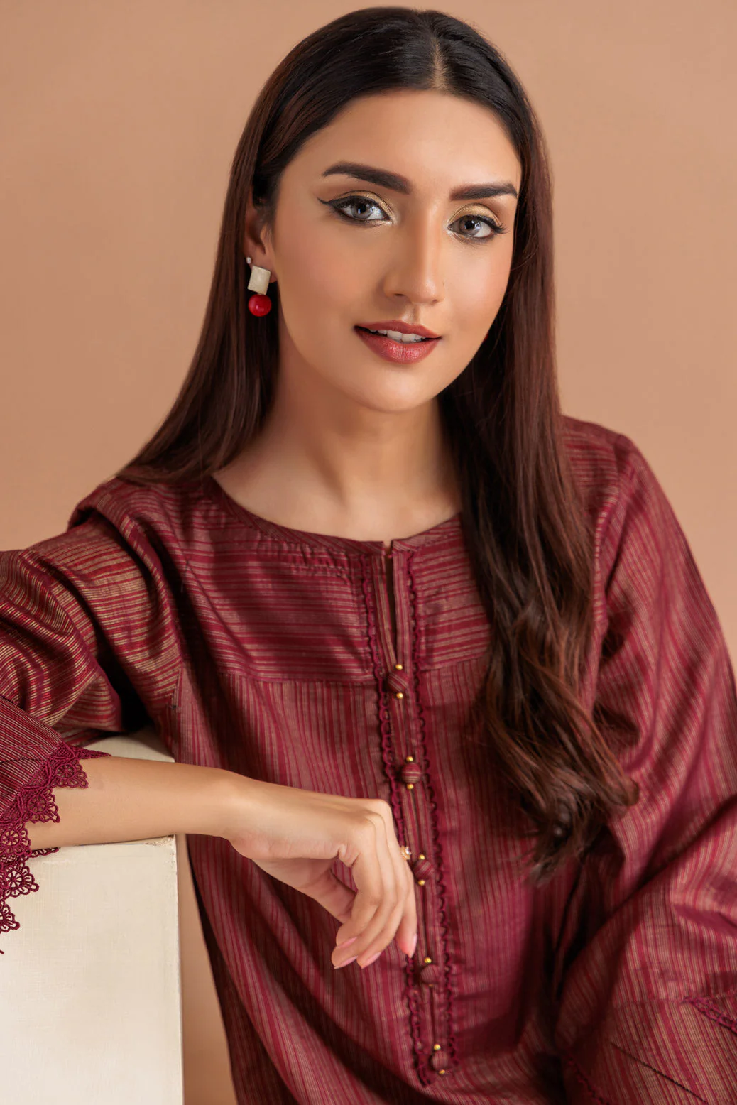 MAROON-LAWN-2 PIECE (SRLS232P50) - Image 4