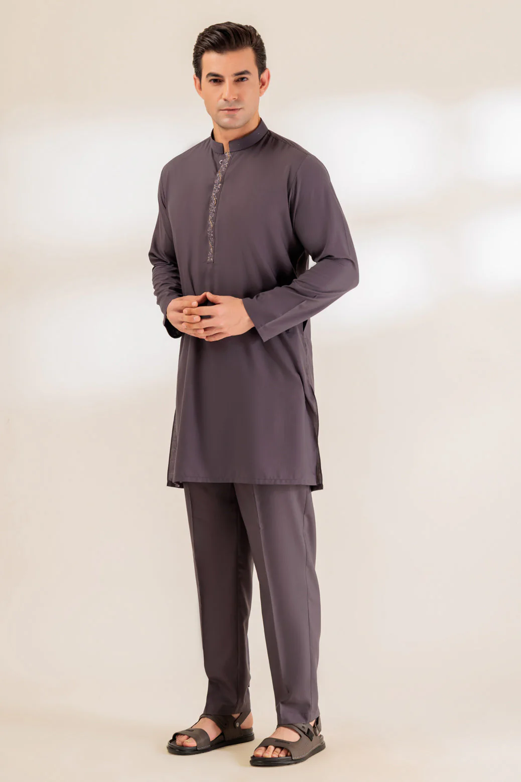 METAL-BLENDED-KURTA TROUSER - (KSS24-035) - Image 3