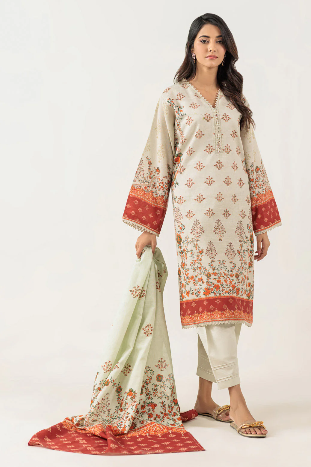 MINT-KHADDAR-3 PIECE (WS6243P57) - Image 2