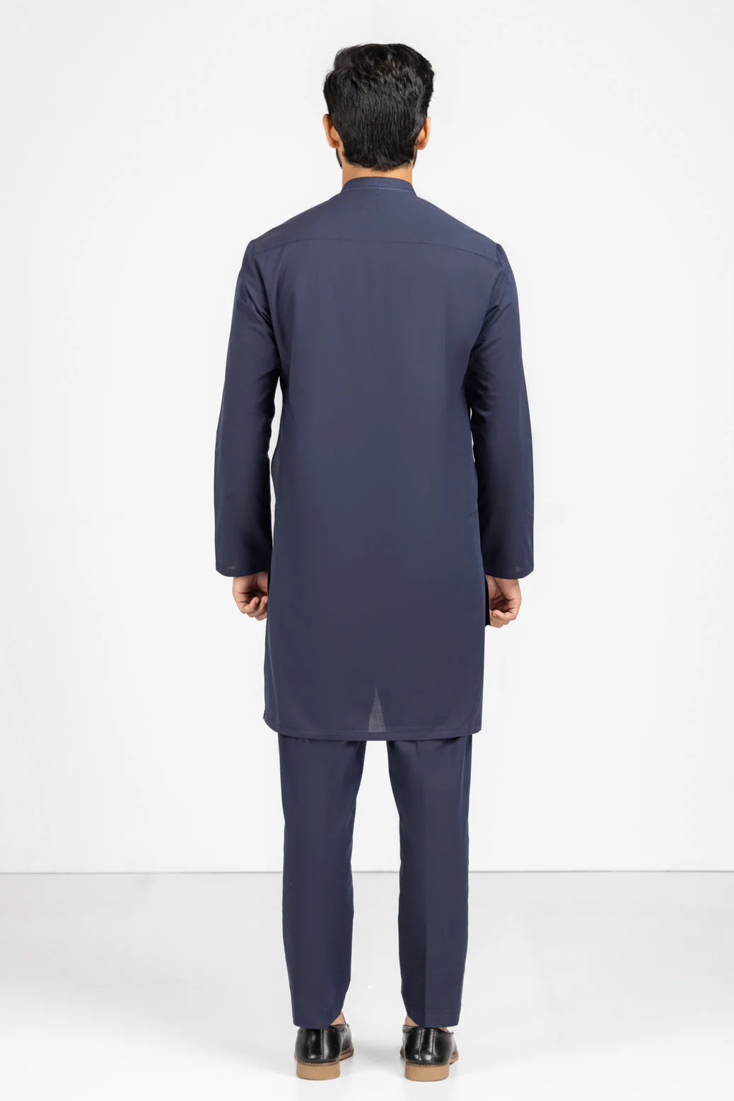 MN-BLUE-COTTON-KURTA PAJAMA TROUSER (KSS23-004) - Image 4