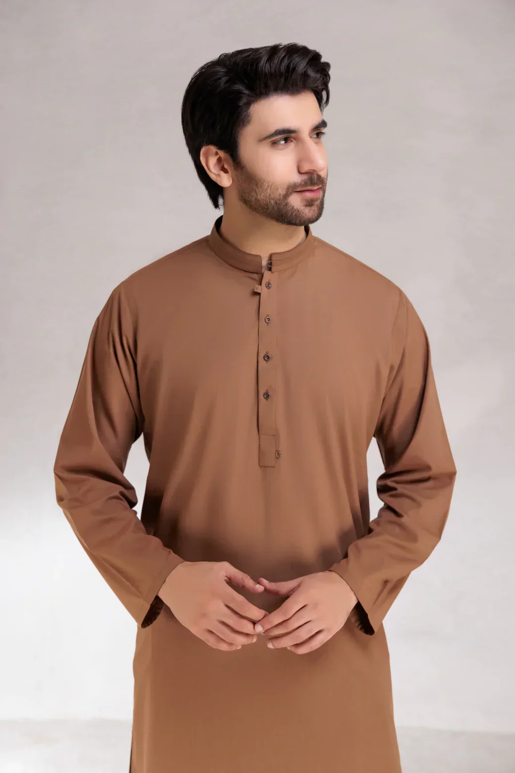 MOCHA-BLENDED-KURTA SHALWAR  (KSRS23-018) - Image 2