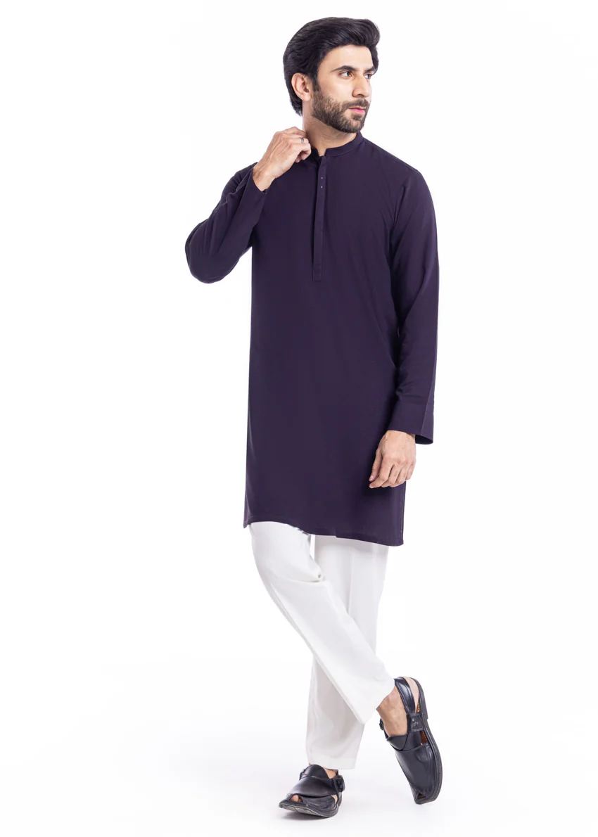 D-Purple-Blended-Kurta - (MP1PBW25BM11D1) - Image 5