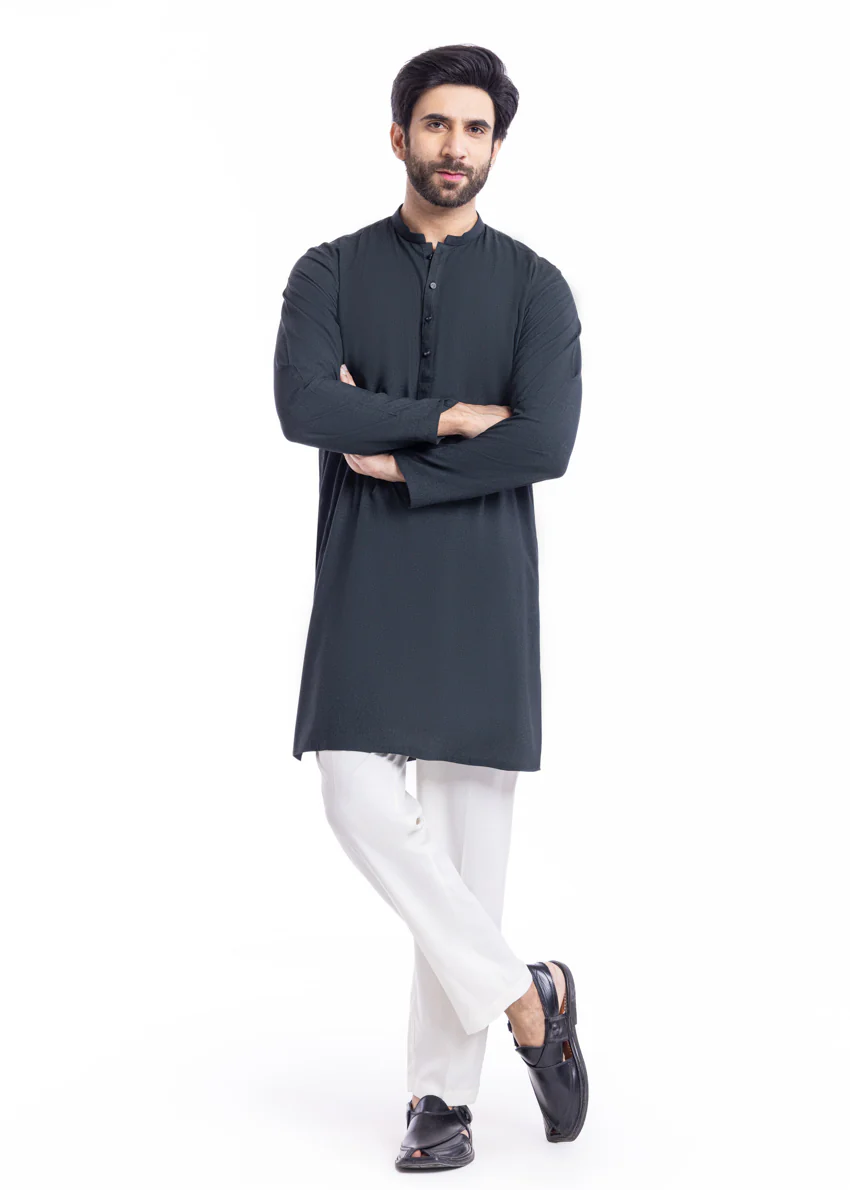 D-Green-Blended-Kurta - (MP1PBW25BM11D3) - Image 5