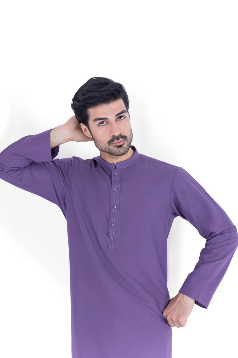 Purple-Blended-Kurta - (MP1PBW25BM9O1) - Image 5