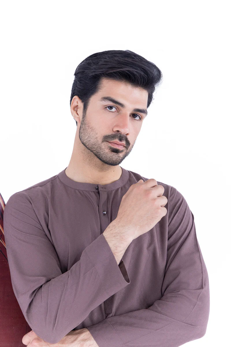 Brown-Blended-Kurta - (MP1PBW25BM9O2) - Image 5