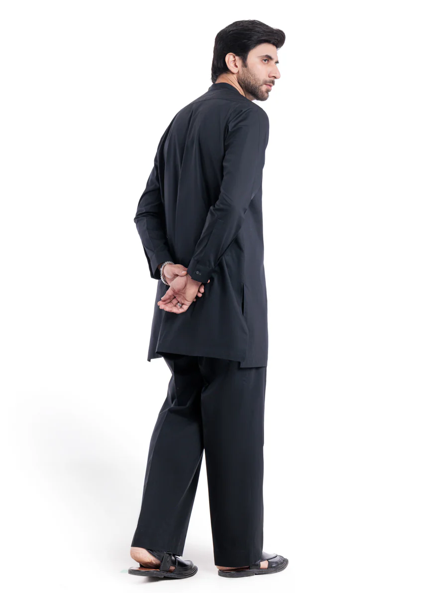 Black-Blended-Kurta Trouser - (MP2PBBW25ADD16) - Image 5