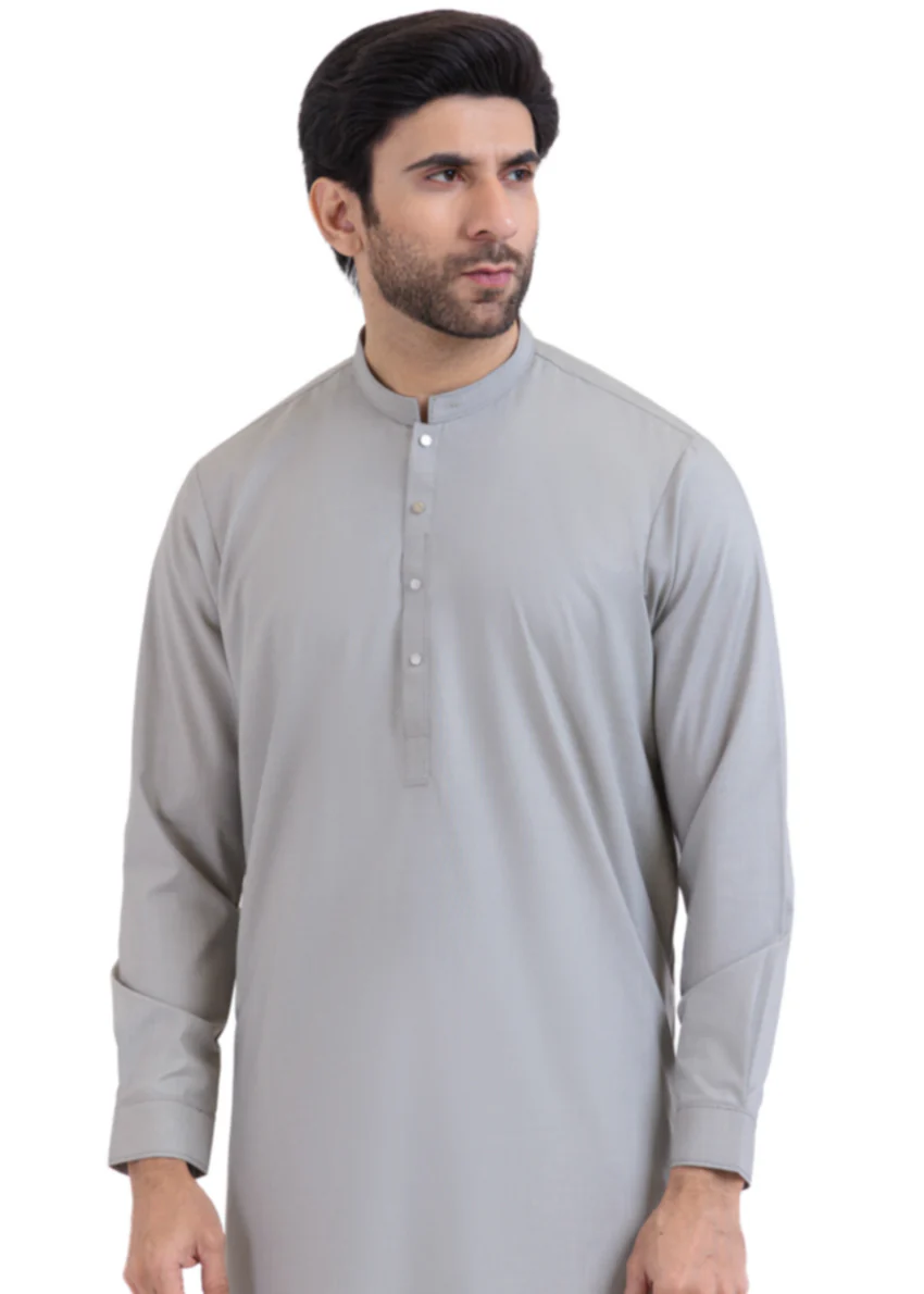 S-Grey-Blended-Shalwar Suit - (MP2PBBW25ADN17) - Image 6