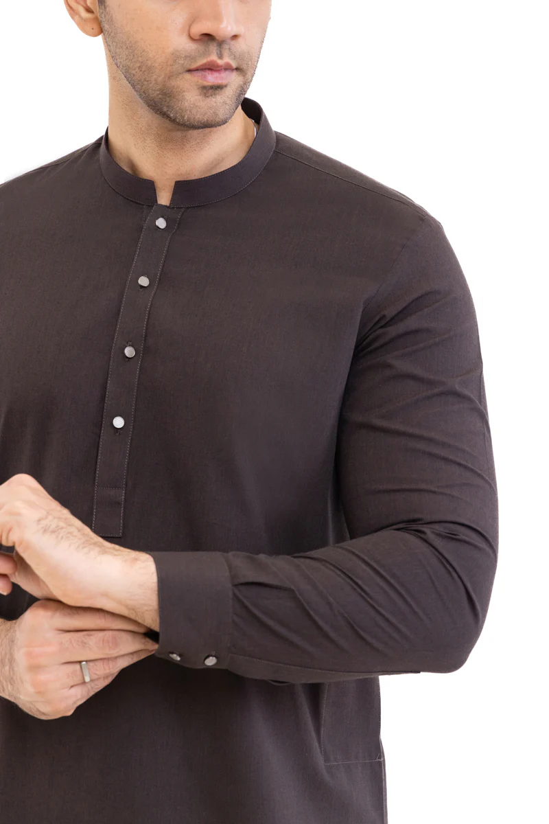 C-Brown-Cotton-Shalwar Suit - (MP2PBBW25ADN19) - Image 6