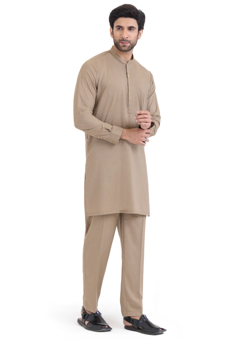 Sand-Blended-Kurta Trouser - (MP2PBBW25ADN30) - Image 4