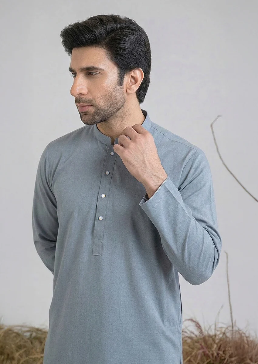 M-Grey-Blended-Kurta Trouser - (MP2PBBW25ADN31) - Image 3