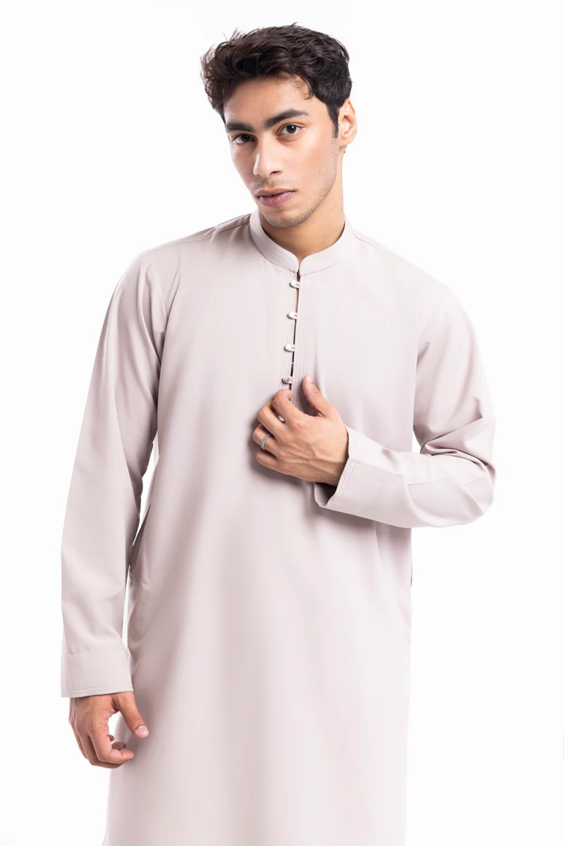 Taupe-Blended-Kurta Trouser - (MP2PBBW25BM10N17) - Image 6