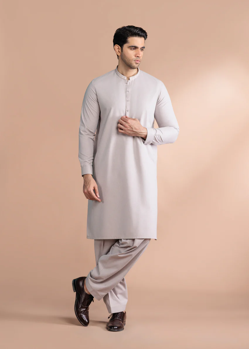 Peach-Blended-Shalwar Suit - (MP2PBBW25BM11D10) - Image 5