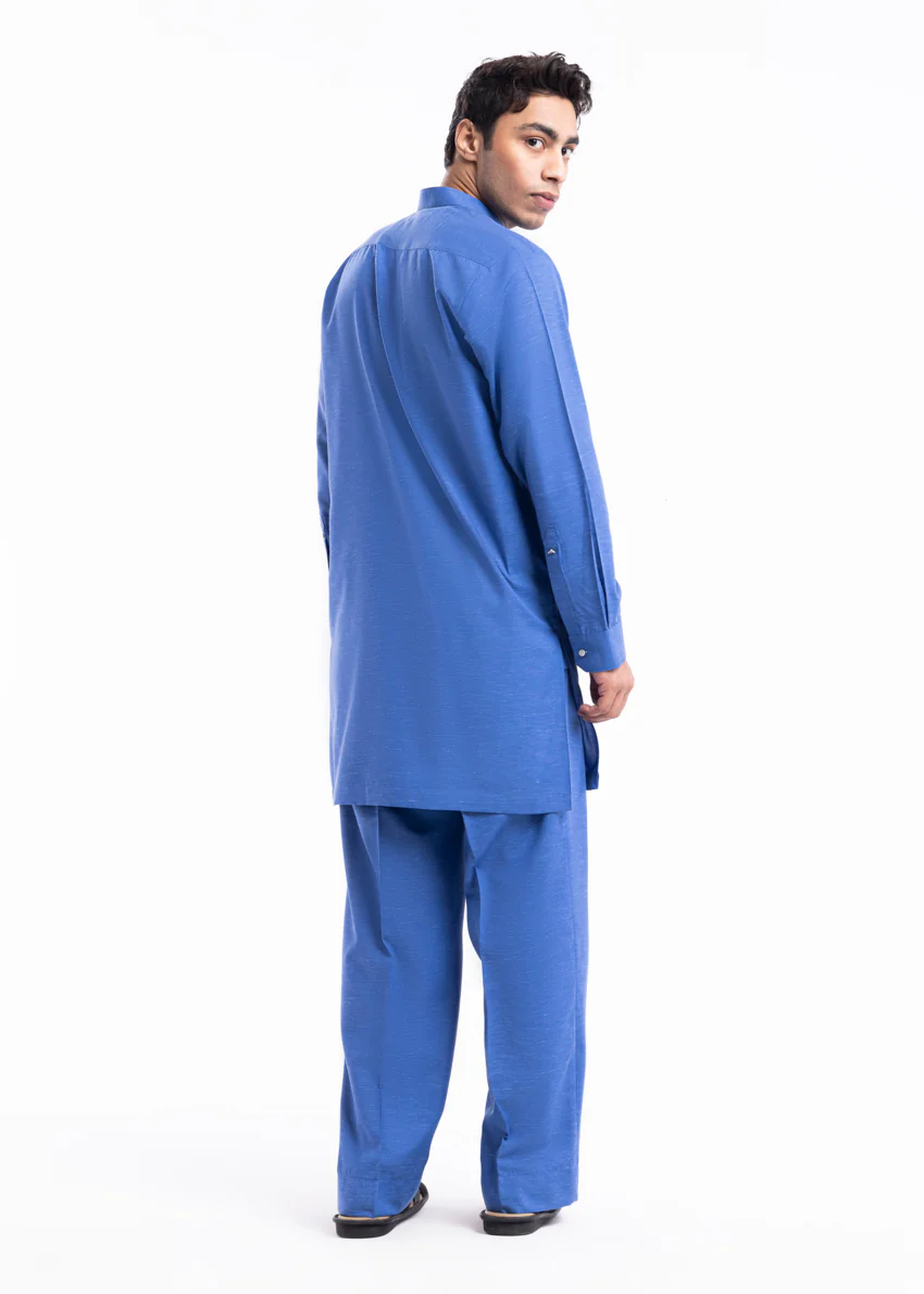 R-Blue-Blended-Kurta Trouser - (MP2PBBW25BM11D15) - Image 4