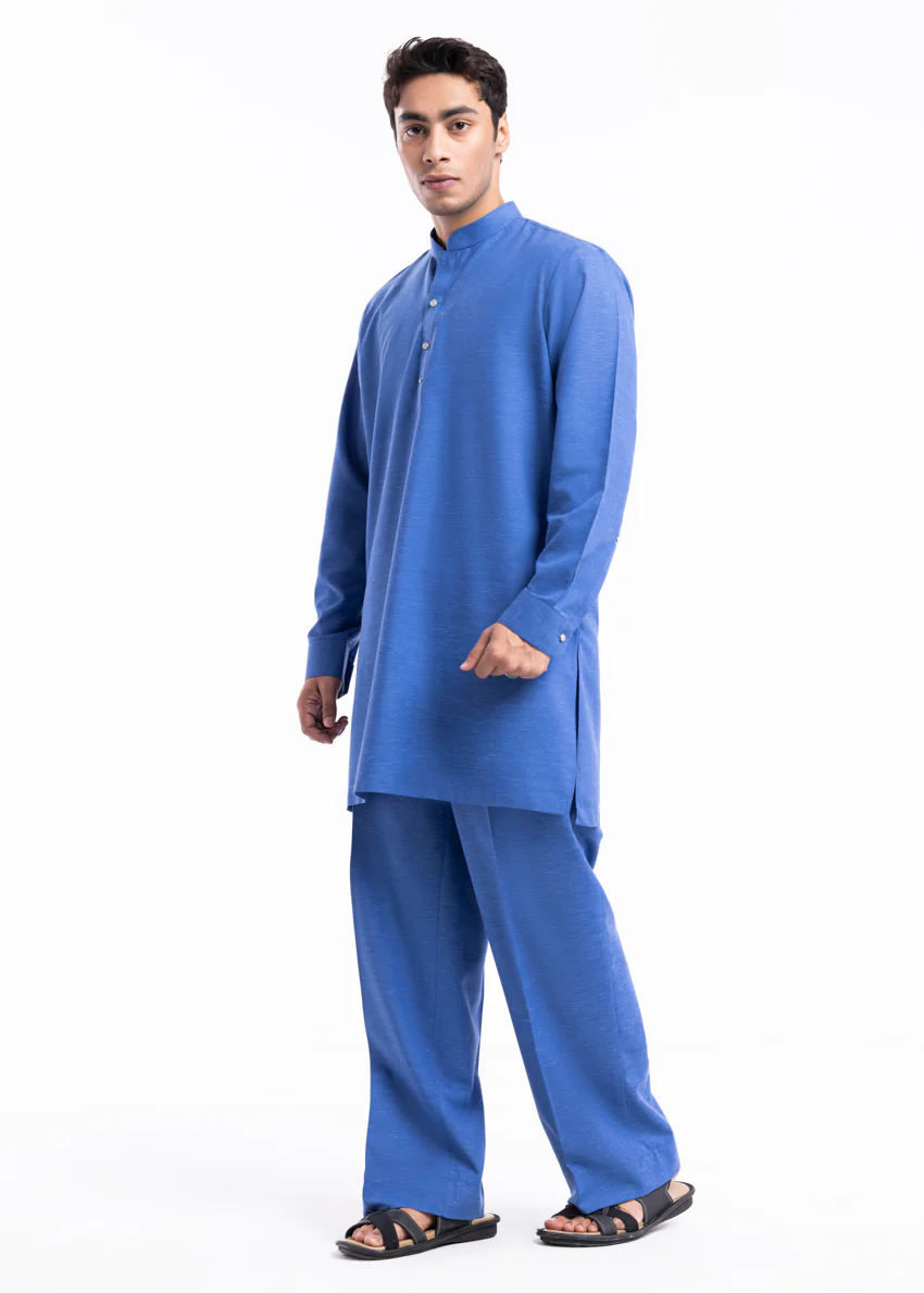 R-Blue-Blended-Kurta Trouser - (MP2PBBW25BM11D15) - Image 6