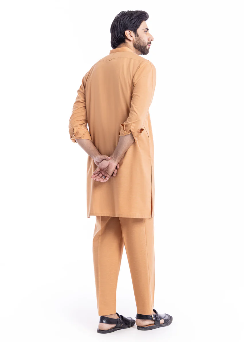 Camel-Blended-Kurta Trouser - (MP2PBBW25BM11D16) - Image 2
