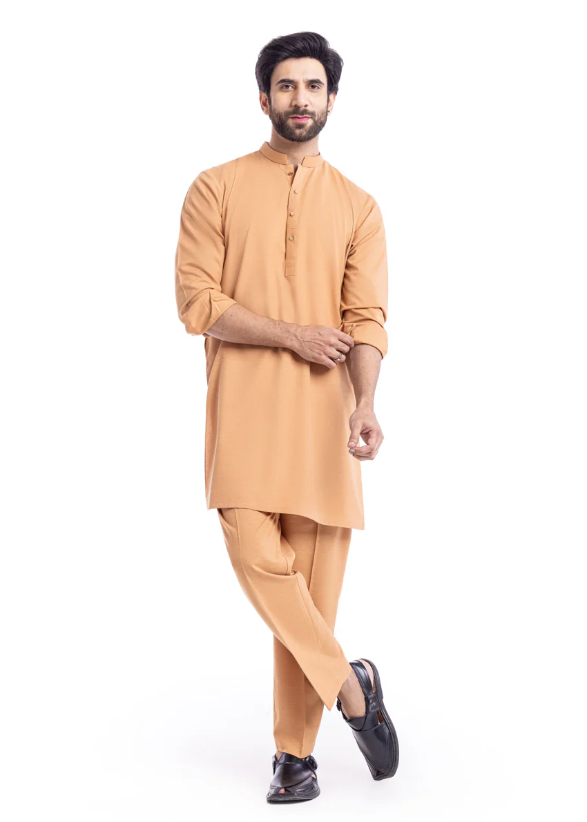 Camel-Blended-Kurta Trouser - (MP2PBBW25BM11D16) - Image 3