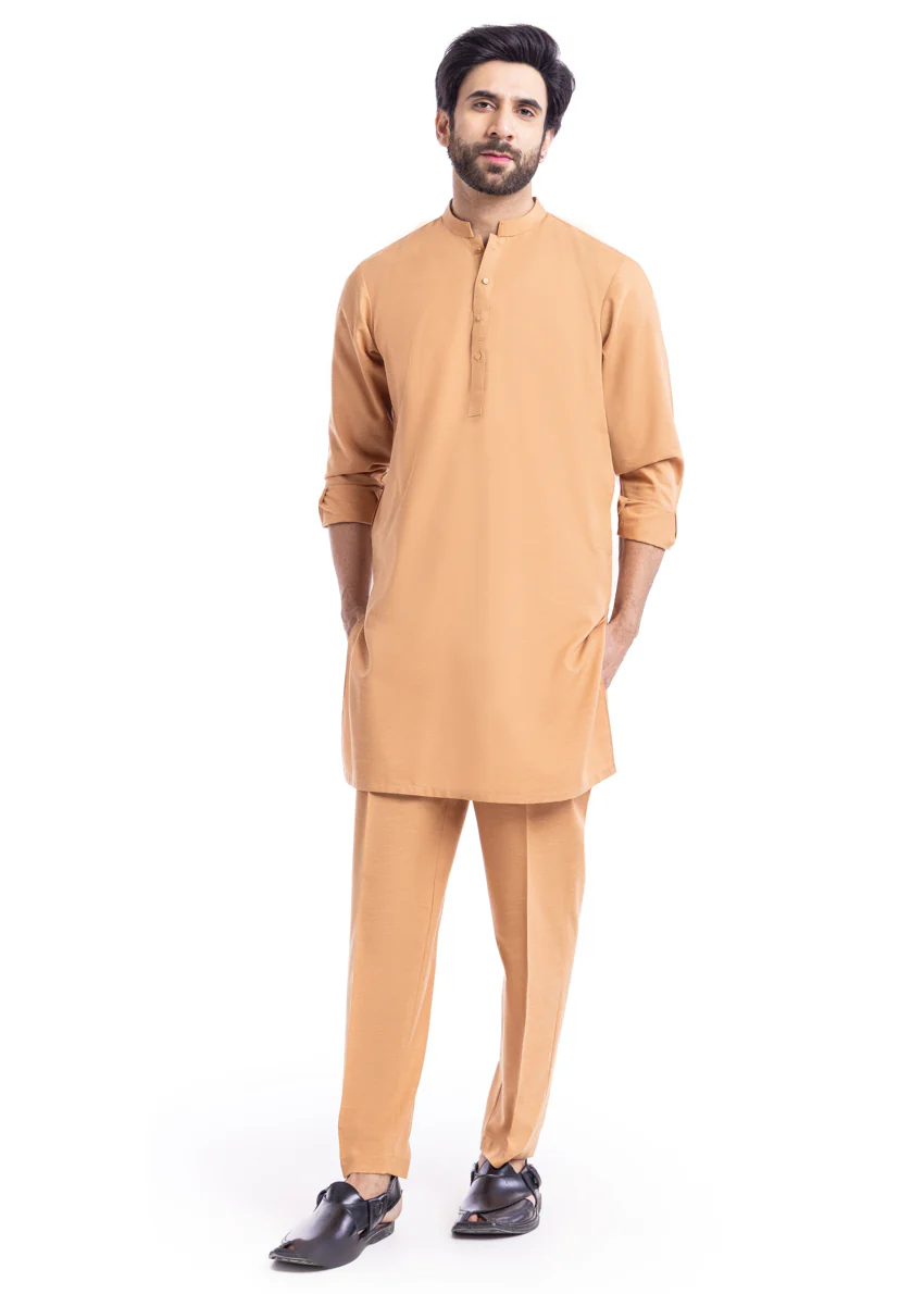 Camel-Blended-Kurta Trouser - (MP2PBBW25BM11D16) - Image 4