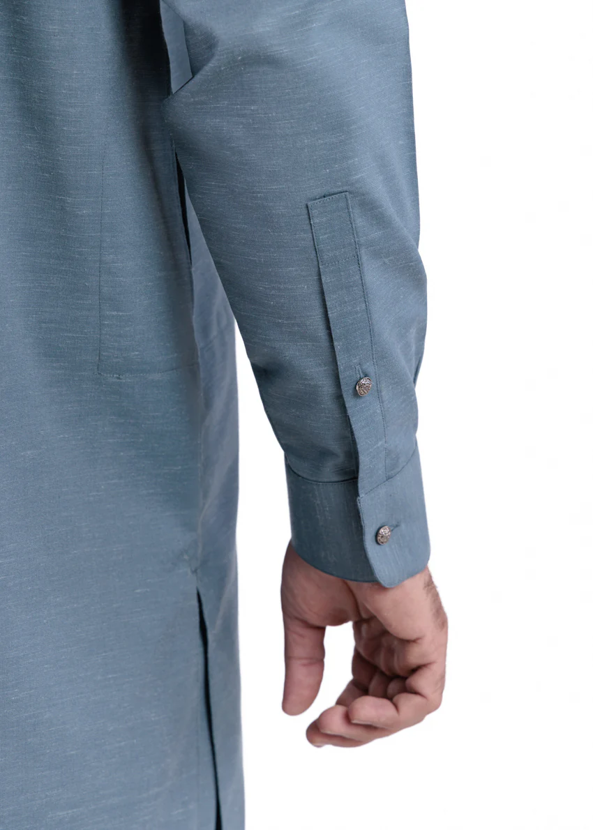 T-Blue-Blended-Shalwar Suit - (MP2PBBW25BM11D8) - Image 5