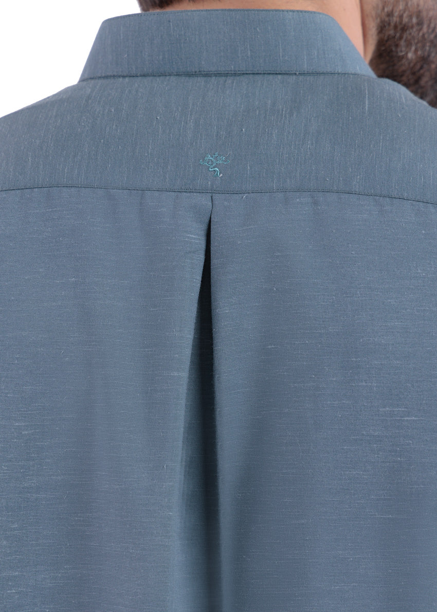 T-Blue-Blended-Shalwar Suit - (MP2PBBW25BM11D8) - Image 6