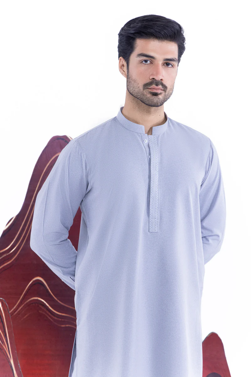 Grey-Blended-Kurta Trouser - (MP2PBBW25BM1J14) - Image 5