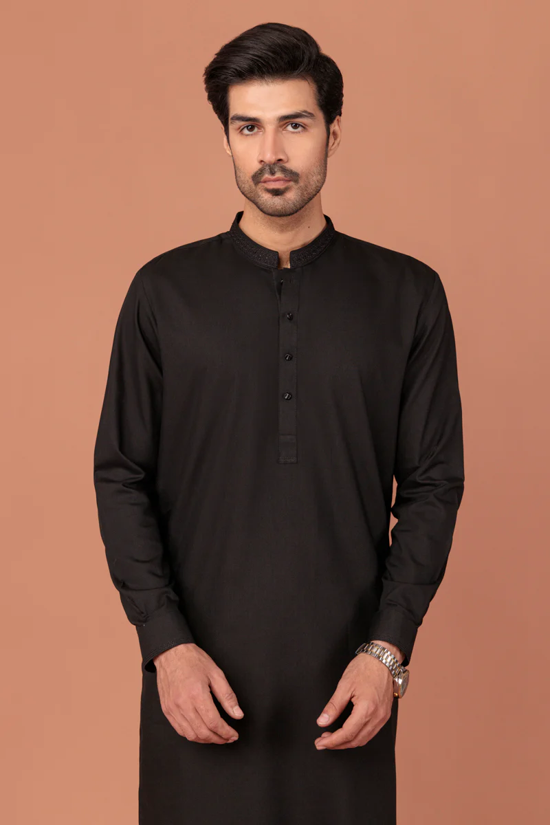 Black-Blended-Shalwar Suit - (MP2PBBW25BM1J8) - Image 5