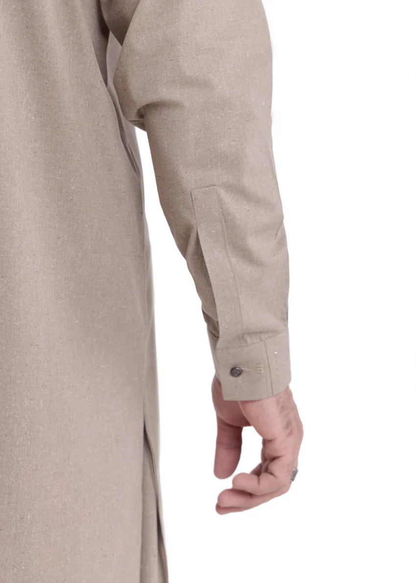 Brown-Blended-Shalwar Suit - (MP2PBBW25BM9O10) - Image 5