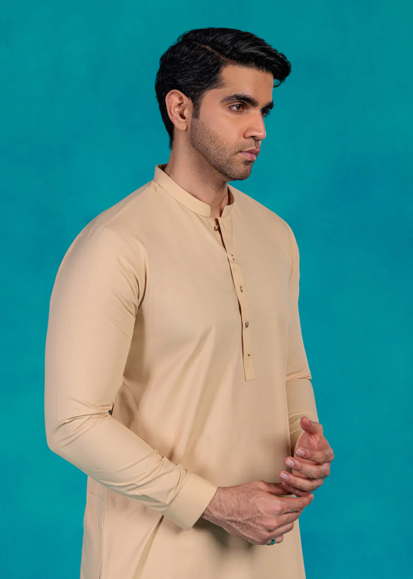 Beige-Blended-Kurta Trouser - (MP2PSBS26BM1F19) - Image 4