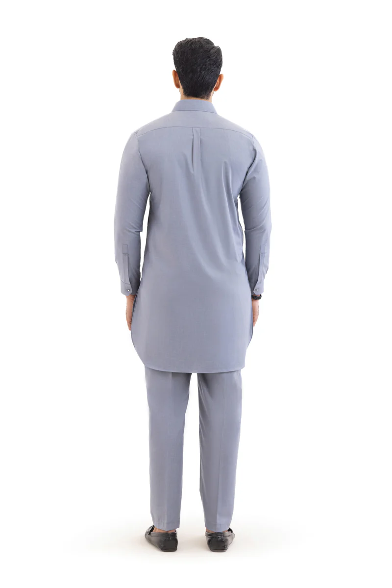 Grey-Blended-Kurta Trouser - (MP2PSBW25ADN25) - Image 2