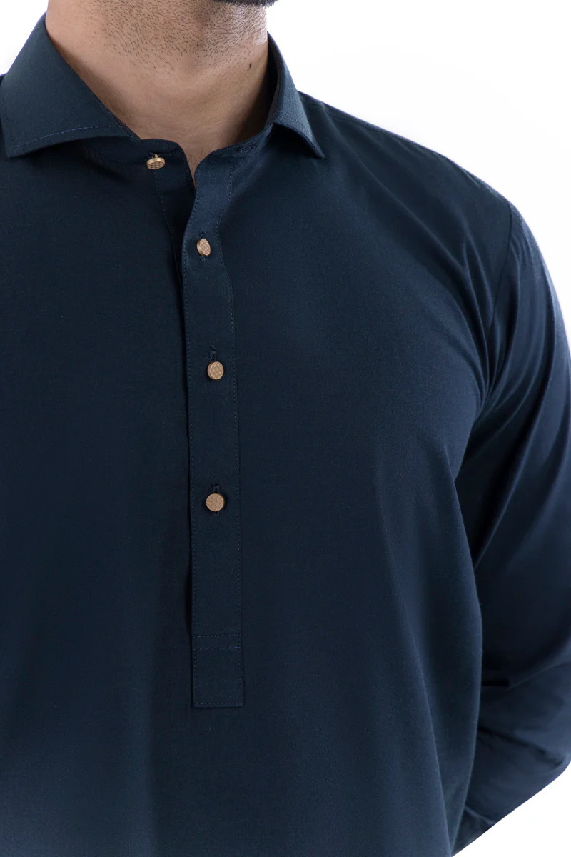 D-Green-Cotton-Kurta Trouser - (MP2PSBW25ADN26) - Image 6
