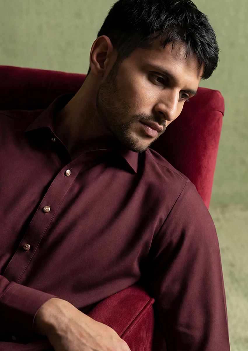 R-Brown-Blended-Shalwar Suit - (MP2PSBW25ADN8) - Image 4