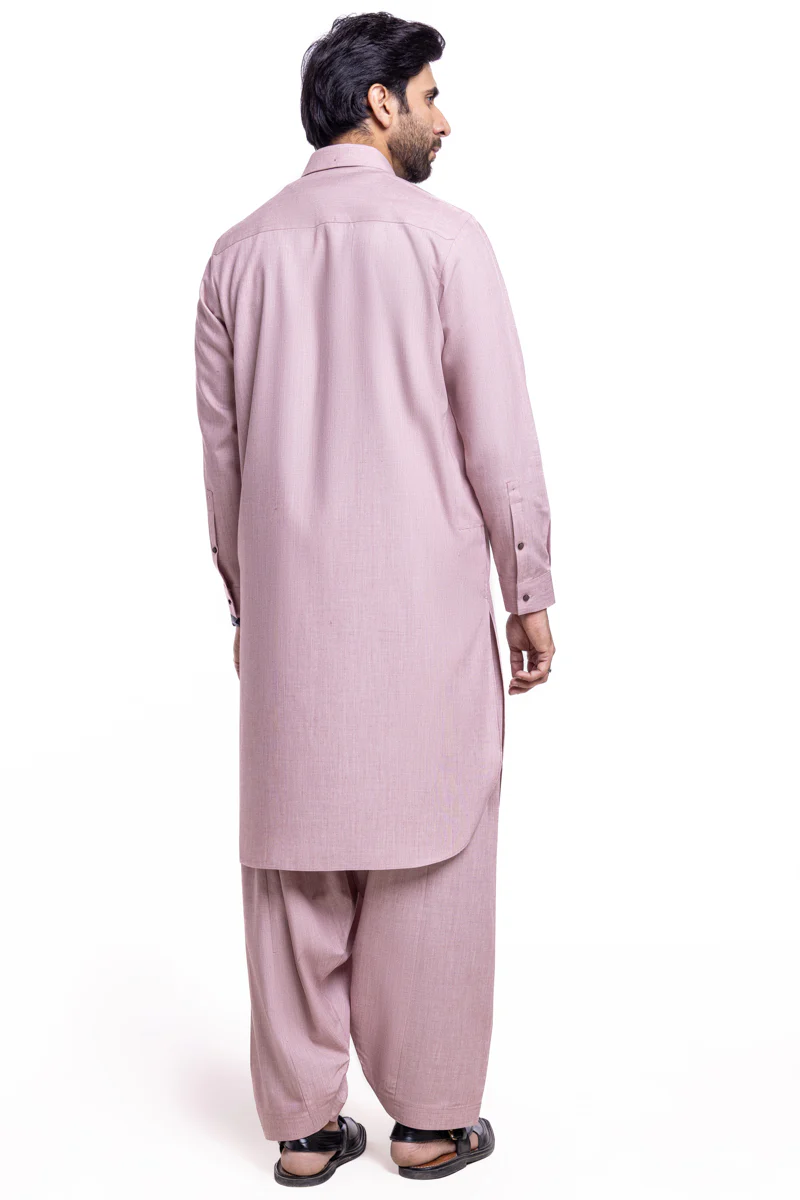 L-Pink-Blended-Shalwar Suit - (MP2PSBW25BM10N4) - Image 2