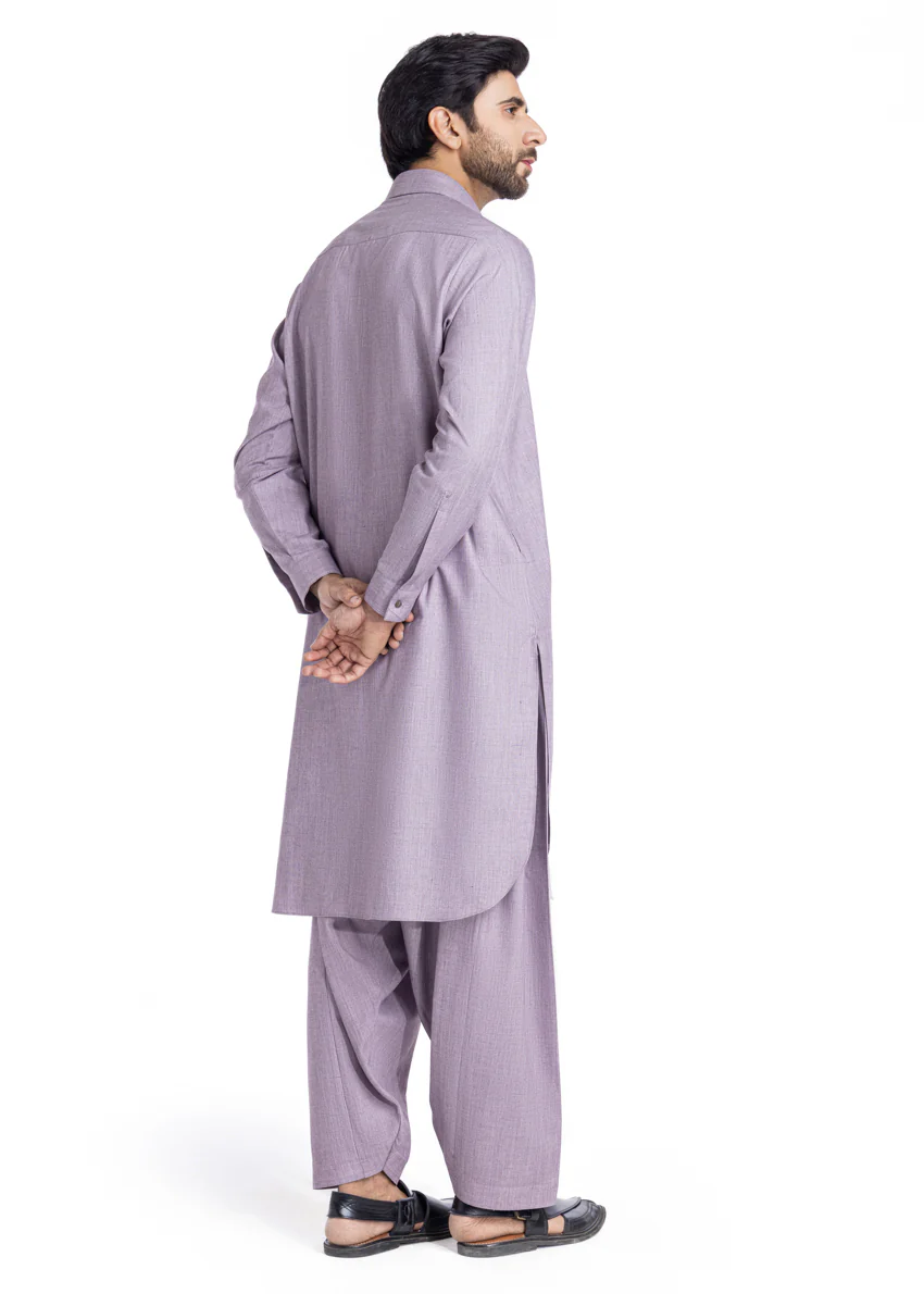 Mauve-Blended-Shalwar Suit - (MP2PSBW25BM10N5) - Image 2
