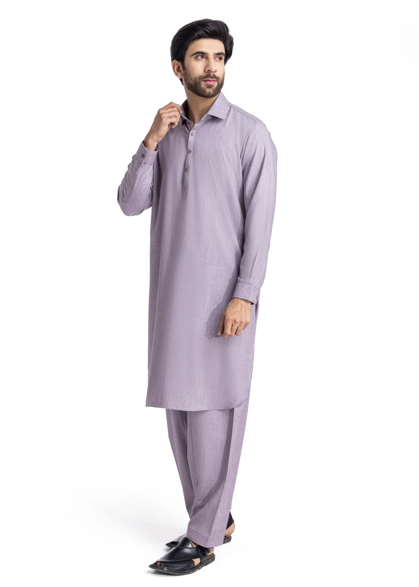 Mauve-Blended-Shalwar Suit - (MP2PSBW25BM10N5) - Image 4