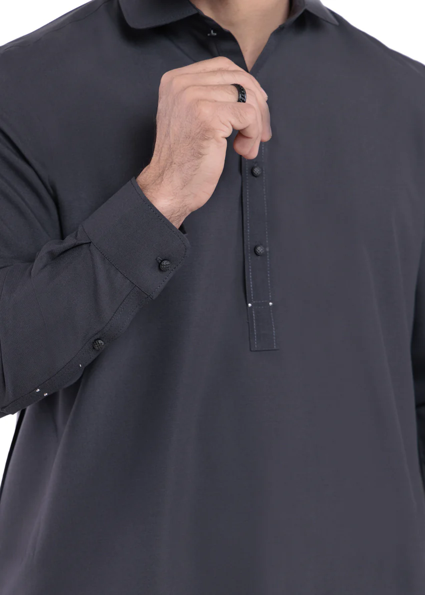 Charcoal-Blended-Shalwar Suit - (MP2PSBW25BM11D1) - Image 6