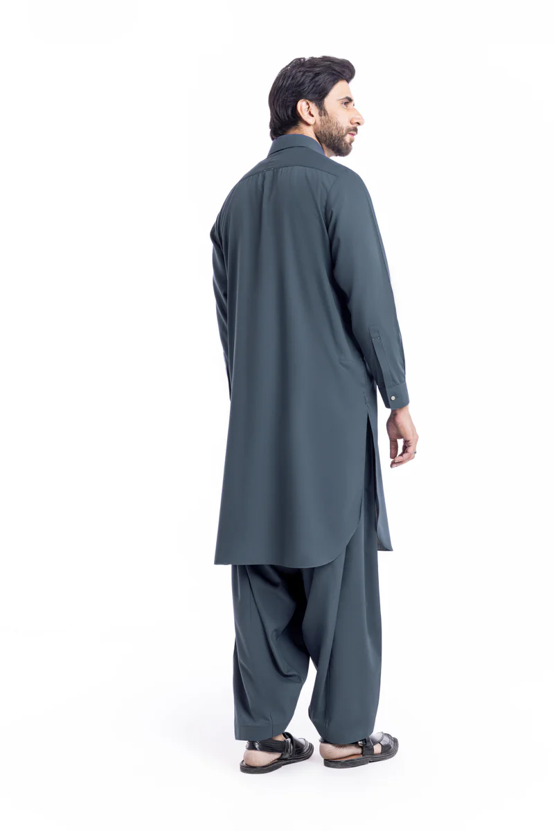 Grey-Blended-Shalwar Suit - (MP2PSBW25BM1J2) - Image 2