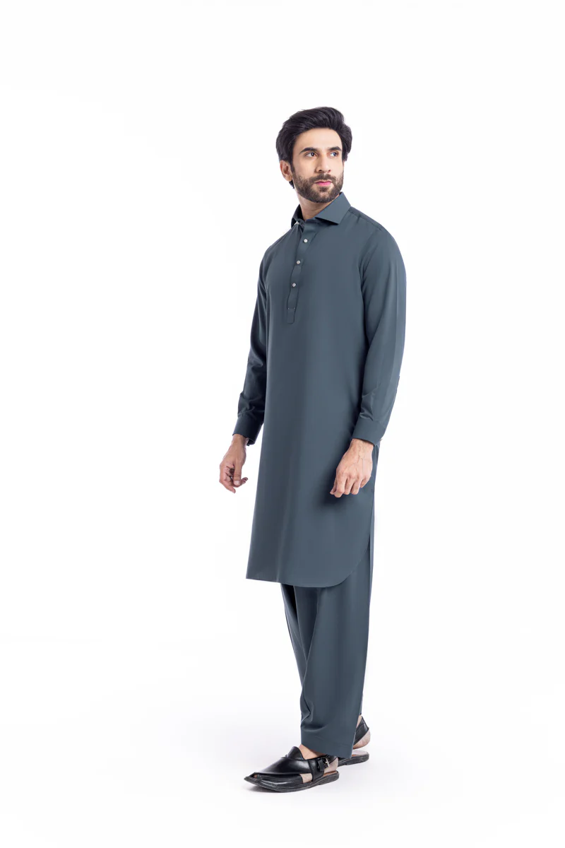 Grey-Blended-Shalwar Suit - (MP2PSBW25BM1J2) - Image 3