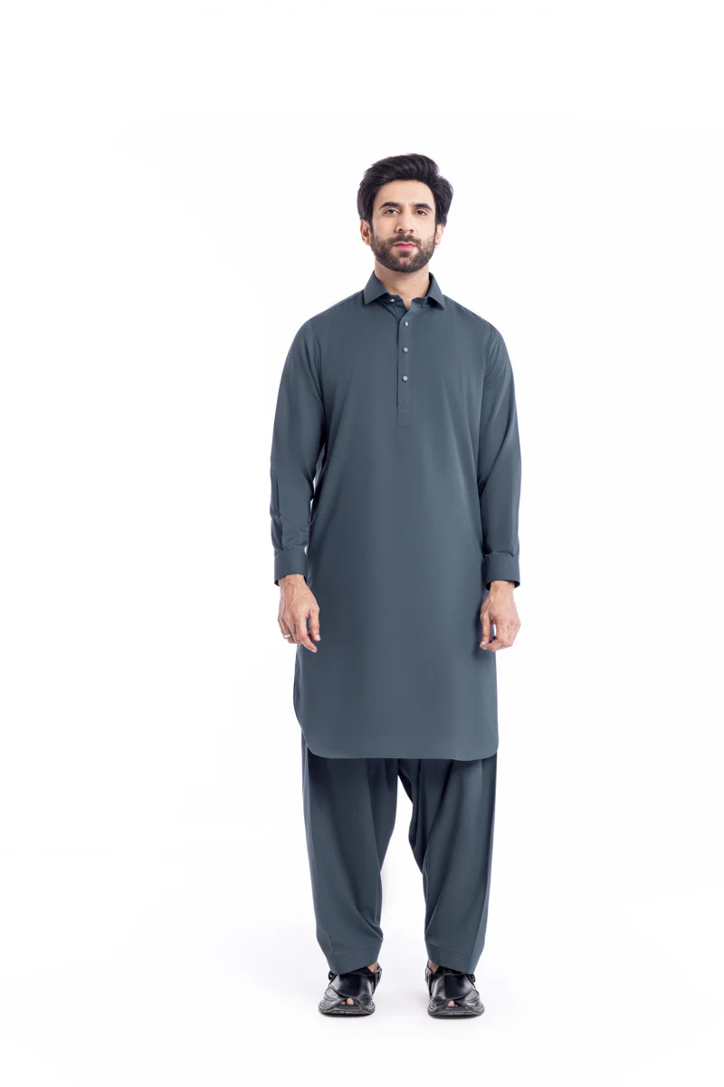 Grey-Blended-Shalwar Suit - (MP2PSBW25BM1J2) - Image 4