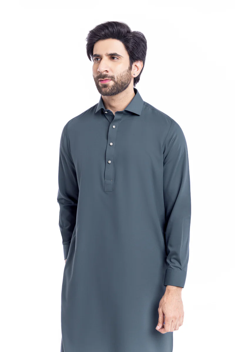 Grey-Blended-Shalwar Suit - (MP2PSBW25BM1J2) - Image 5