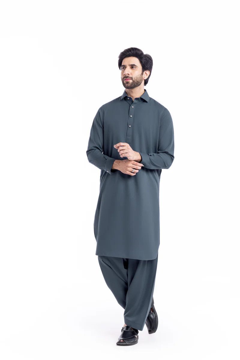 Grey-Blended-Shalwar Suit - (MP2PSBW25BM1J2) - Image 6